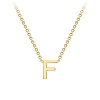 PETITE INITIAL NECKLACE | 9K SOLID GOLD