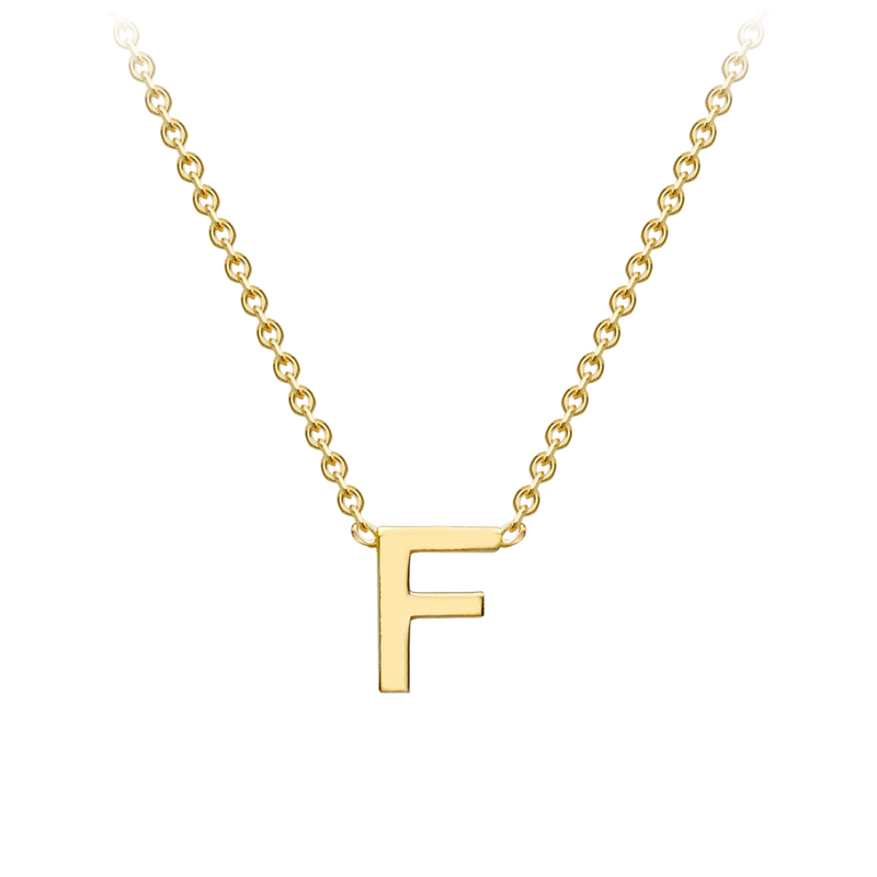 PETITE INITIAL NECKLACE | 9K SOLID GOLD