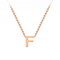 PETITE INITIAL NECKLACE | 9K SOLID ROSE GOLD