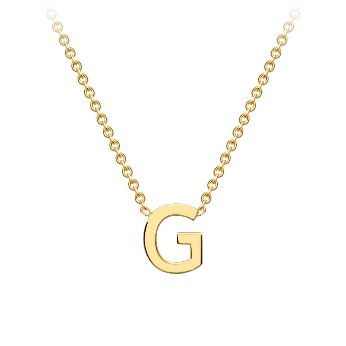 PETITE INITIAL NECKLACE | 9K SOLID GOLD