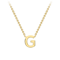 PETITE INITIAL NECKLACE | 9K SOLID GOLD