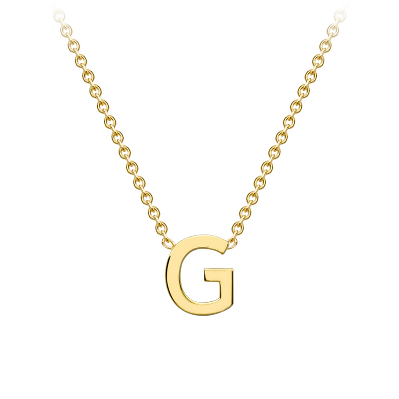 PETITE INITIAL NECKLACE | 9K SOLID GOLD