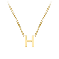PETITE INITIAL NECKLACE | 9K SOLID GOLD