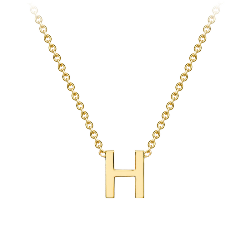 PETITE INITIAL NECKLACE | 9K SOLID GOLD