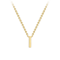 PETITE INITIAL NECKLACE | 9K SOLID GOLD