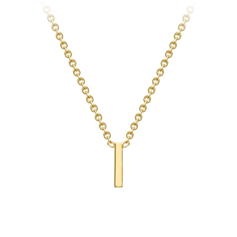 PETITE INITIAL NECKLACE | 9K SOLID GOLD