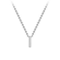PETITE INITIAL NECKLACE | 9K SOLID WHITE GOLD