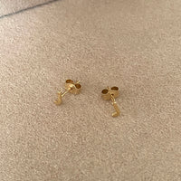 'J' INITIAL STUD EARRINGS | 9K SOLID GOLD