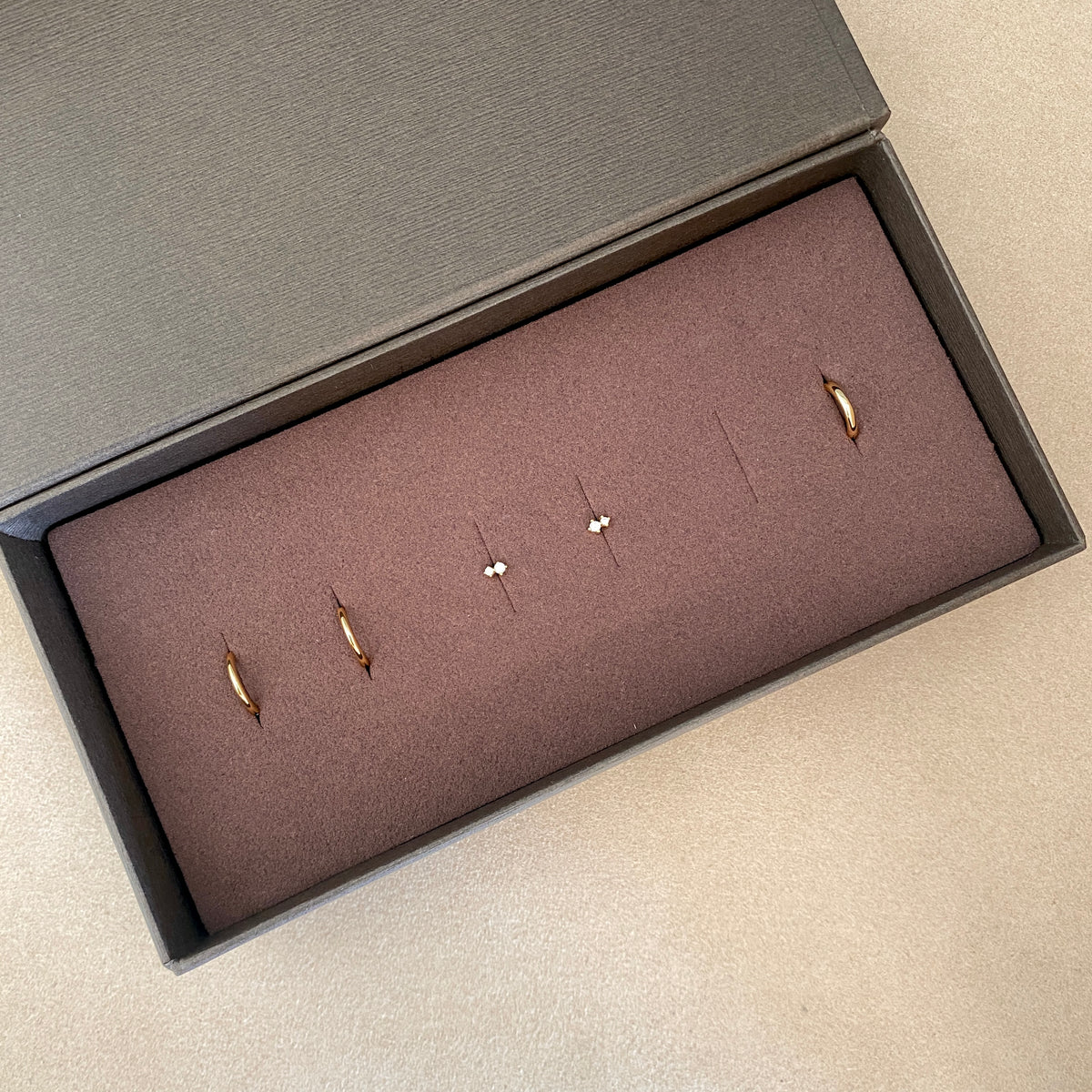SENA SLEEPER HOOPS, NIVA STUDS & BARE EAR CUFF | GOLD