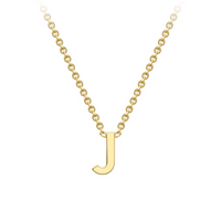 PETITE INITIAL NECKLACE | 9K SOLID GOLD