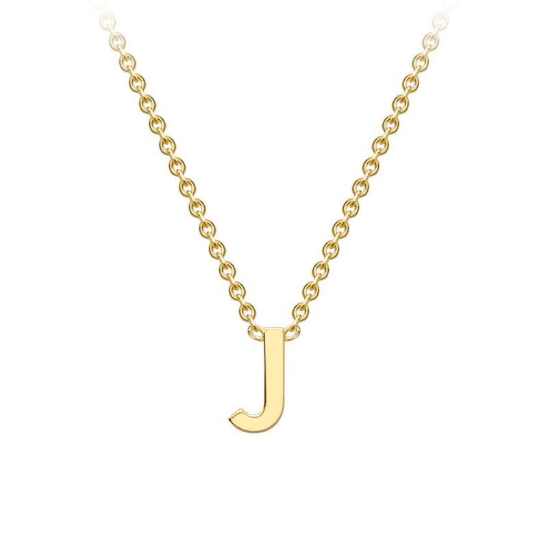 PETITE INITIAL NECKLACE | 9K SOLID GOLD