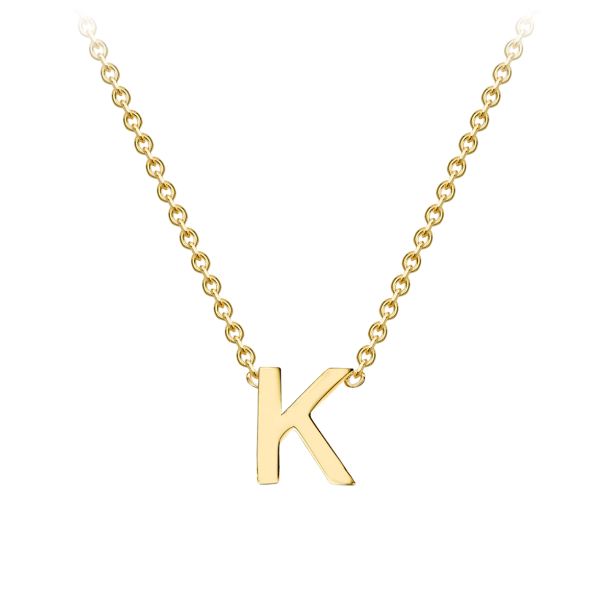 PETITE INITIAL NECKLACE | 9K SOLID GOLD