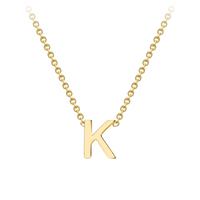 PETITE INITIAL NECKLACE | 9K SOLID GOLD