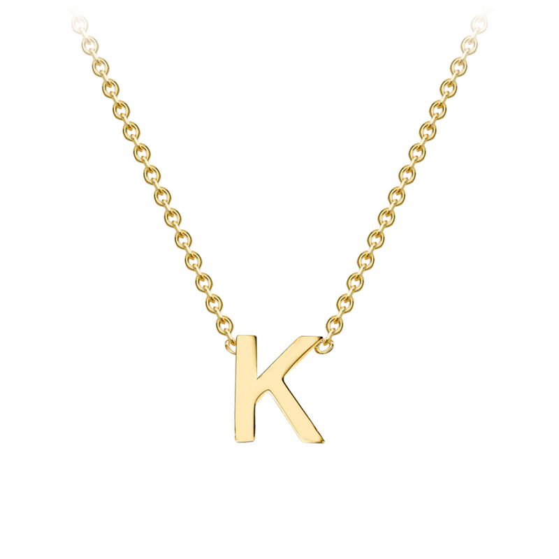 PETITE INITIAL NECKLACE | 9K SOLID GOLD