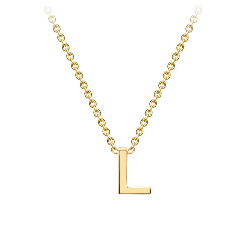 PETITE 'L' INITIAL NECKLACE | 9K SOLID GOLD