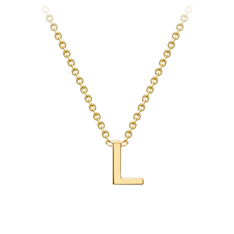 PETITE INITIAL NECKLACE | 9K SOLID GOLD
