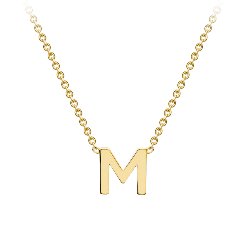 PETITE 'M' INITIAL NECKLACE | 9K SOLID GOLD