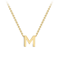 PETITE INITIAL NECKLACE | 9K SOLID GOLD