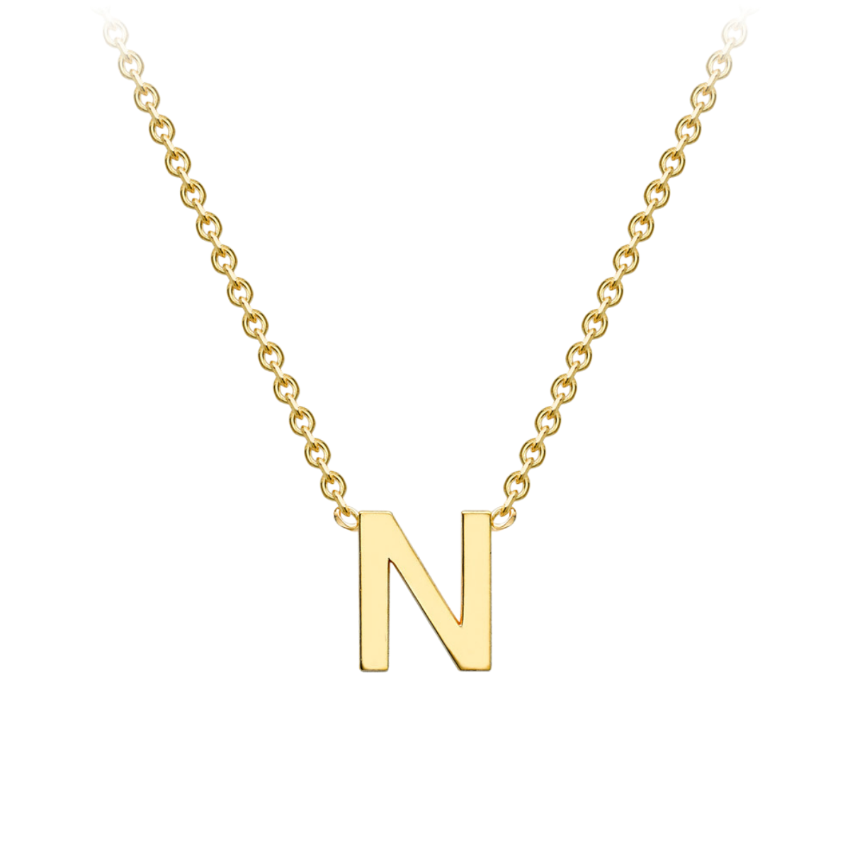 PETITE 'N' INITIAL NECKLACE | 9K SOLID GOLD