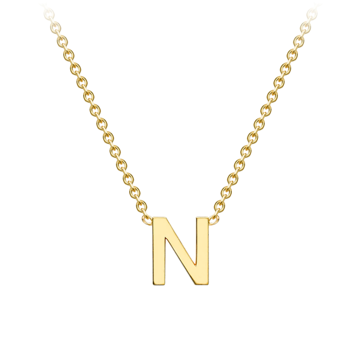 PETITE INITIAL NECKLACE | 9K SOLID GOLD