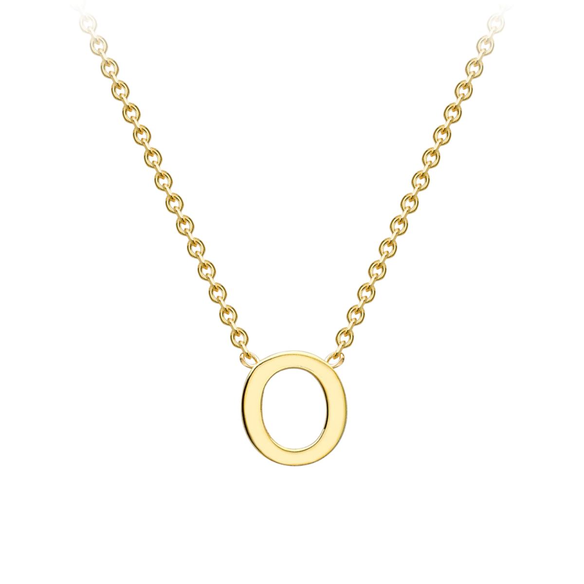 PETITE INITIAL NECKLACE | 9K SOLID GOLD