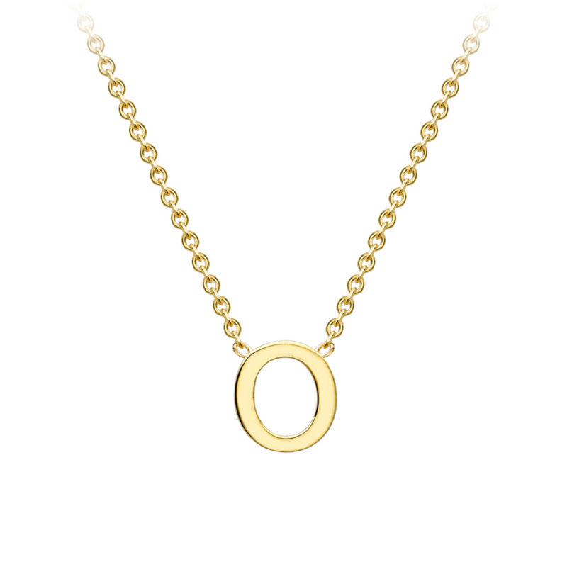 PETITE INITIAL NECKLACE | 9K SOLID GOLD