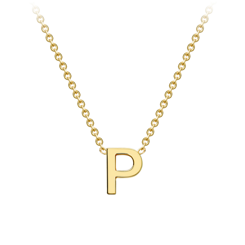 PETITE INITIAL NECKLACE | 9K SOLID GOLD