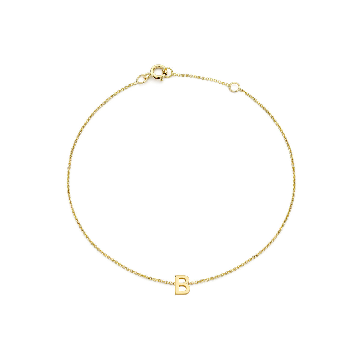 PETITE INITIAL BRACELET | 9K SOLID GOLD