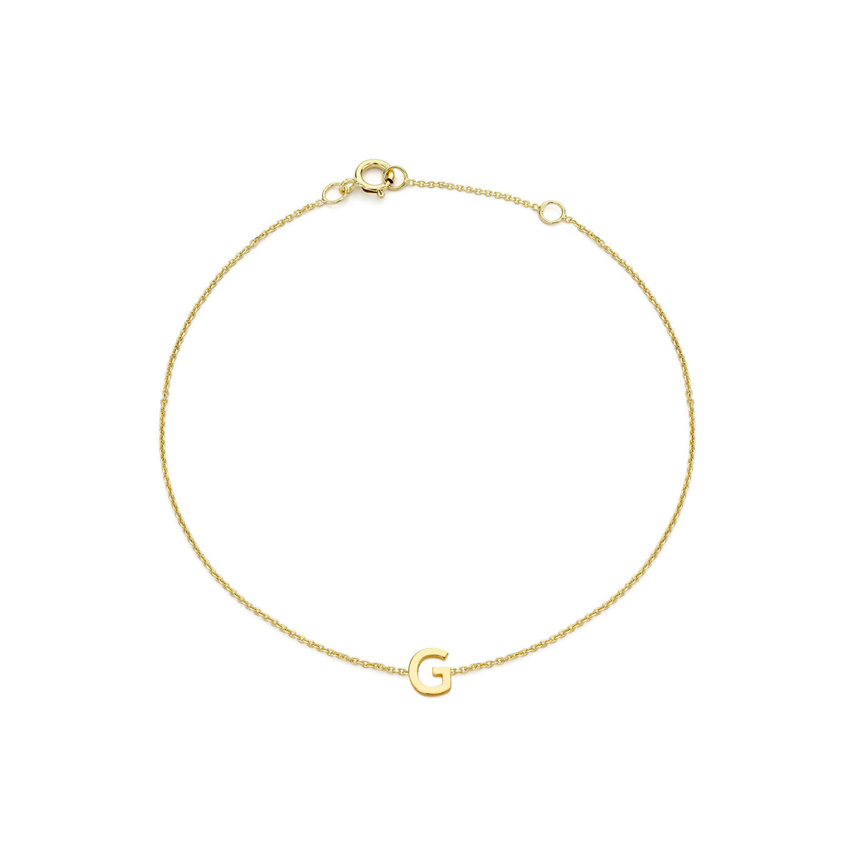 PETITE INITIAL BRACELET | 9K SOLID GOLD