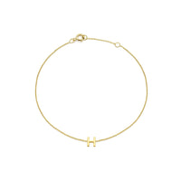 PETITE INITIAL BRACELET | 9K SOLID GOLD