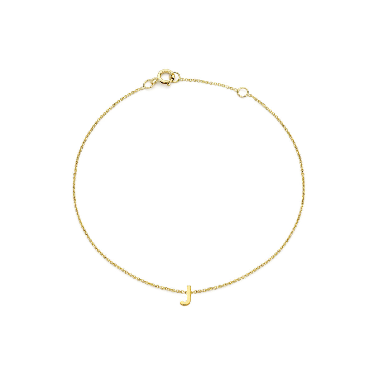 PETITE INITIAL BRACELET | 9K SOLID GOLD