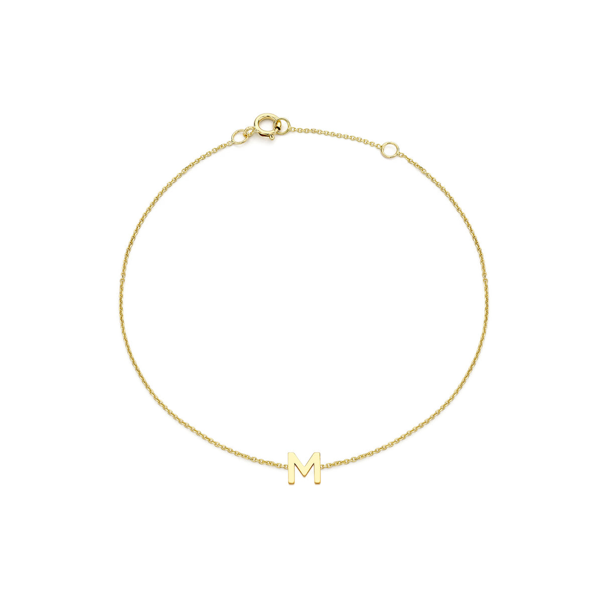 PETITE INITIAL BRACELET | 9K SOLID GOLD