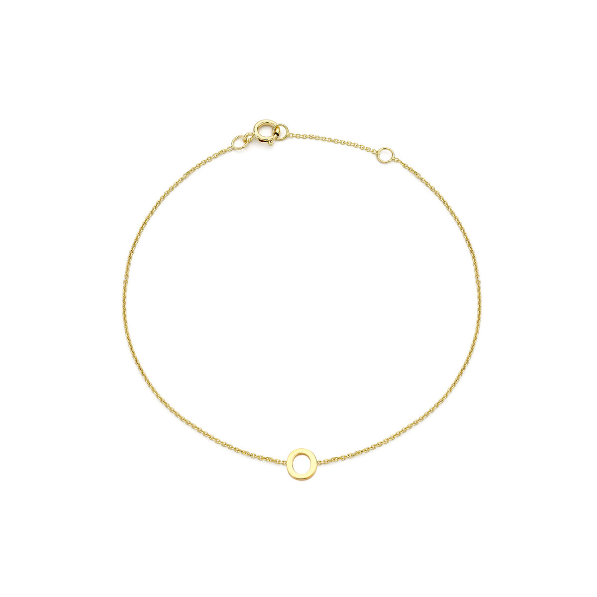 PETITE INITIAL BRACELET | 9K SOLID GOLD