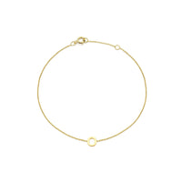 PETITE INITIAL BRACELET | 9K SOLID GOLD