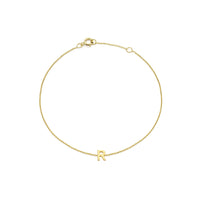 PETITE INITIAL BRACELET | 9K SOLID GOLD