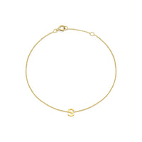 PETITE INITIAL BRACELET | 9K SOLID GOLD