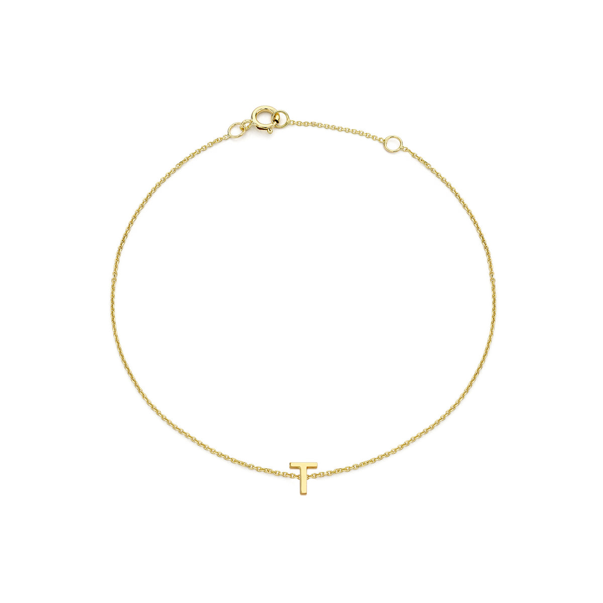 PETITE INITIAL BRACELET | 9K SOLID GOLD