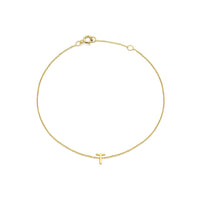 PETITE INITIAL BRACELET | 9K SOLID GOLD