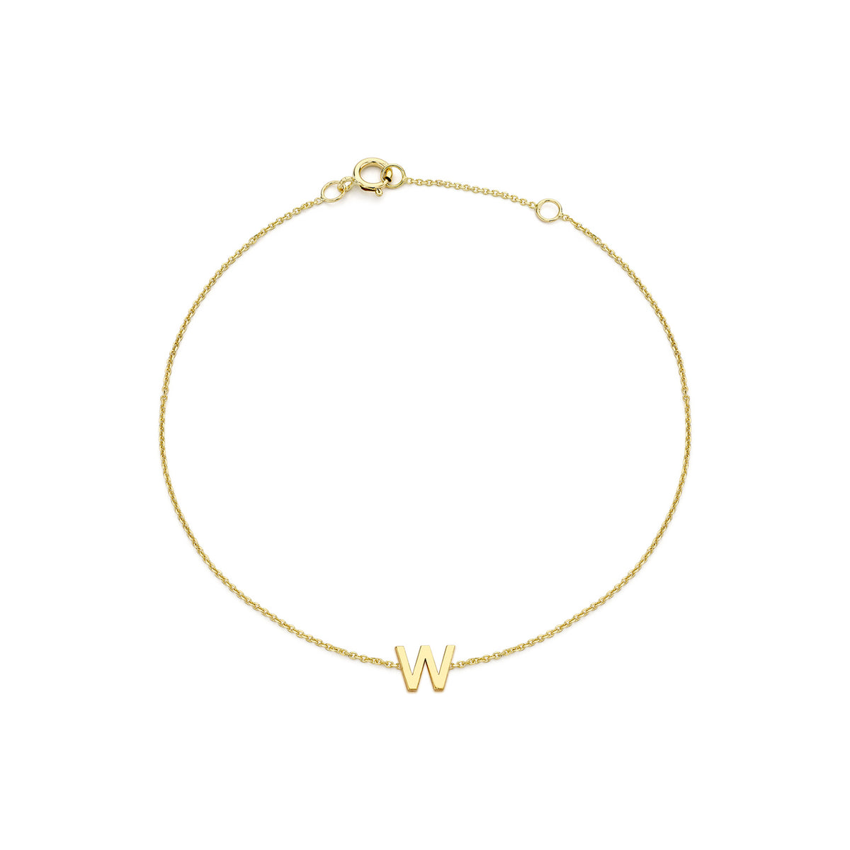 PETITE INITIAL BRACELET | 9K SOLID GOLD