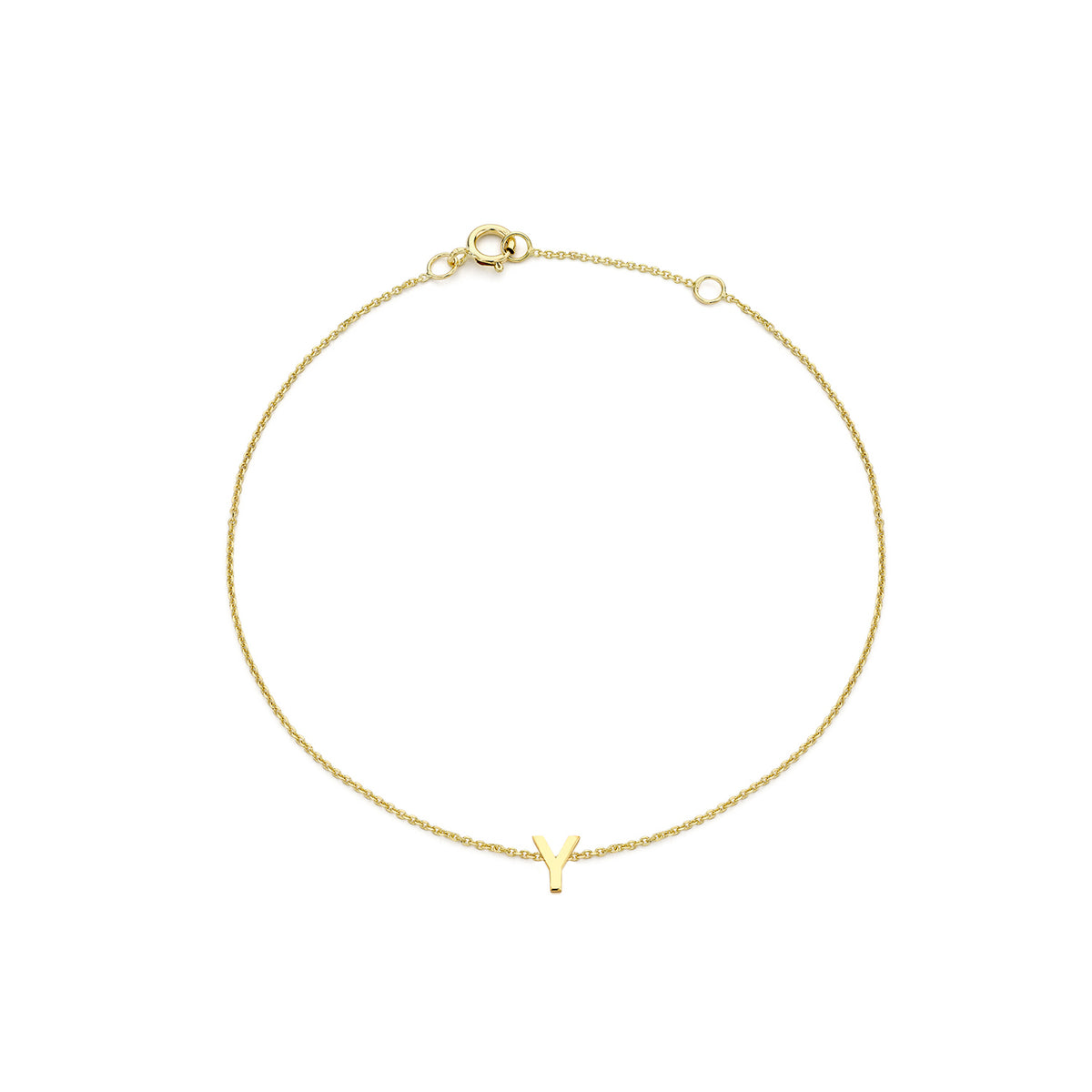 PETITE INITIAL BRACELET | 9K SOLID GOLD