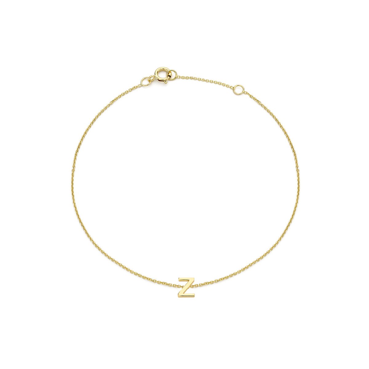 PETITE INITIAL BRACELET | 9K SOLID GOLD