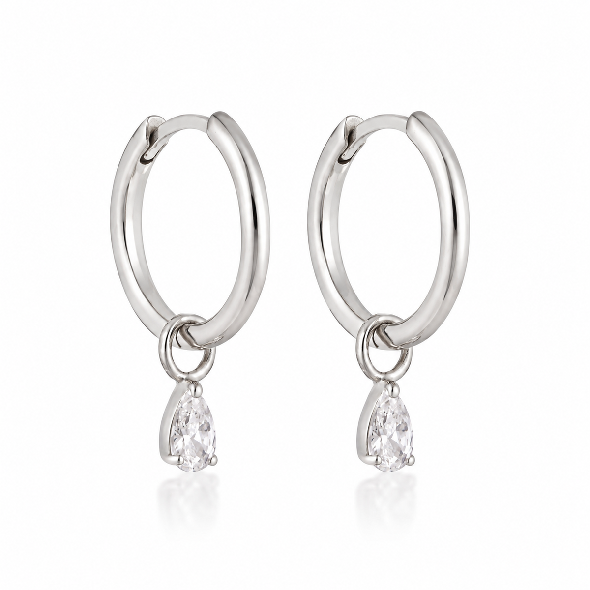 Piper Hoops - Silver