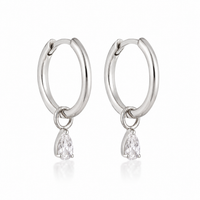 Piper Hoops - Silver