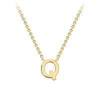 PETITE INITIAL NECKLACE | 9K SOLID GOLD