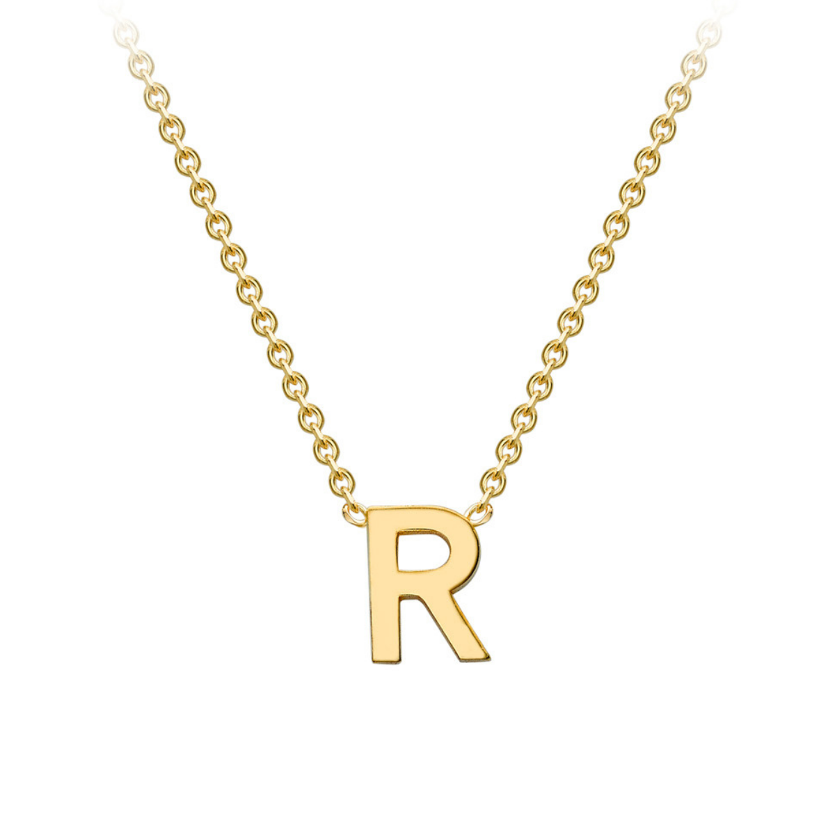 PETITE INITIAL NECKLACE | 9K SOLID GOLD