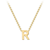 PETITE INITIAL NECKLACE | 9K SOLID GOLD