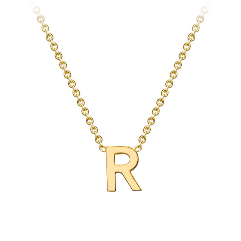 PETITE INITIAL NECKLACE | 9K SOLID GOLD