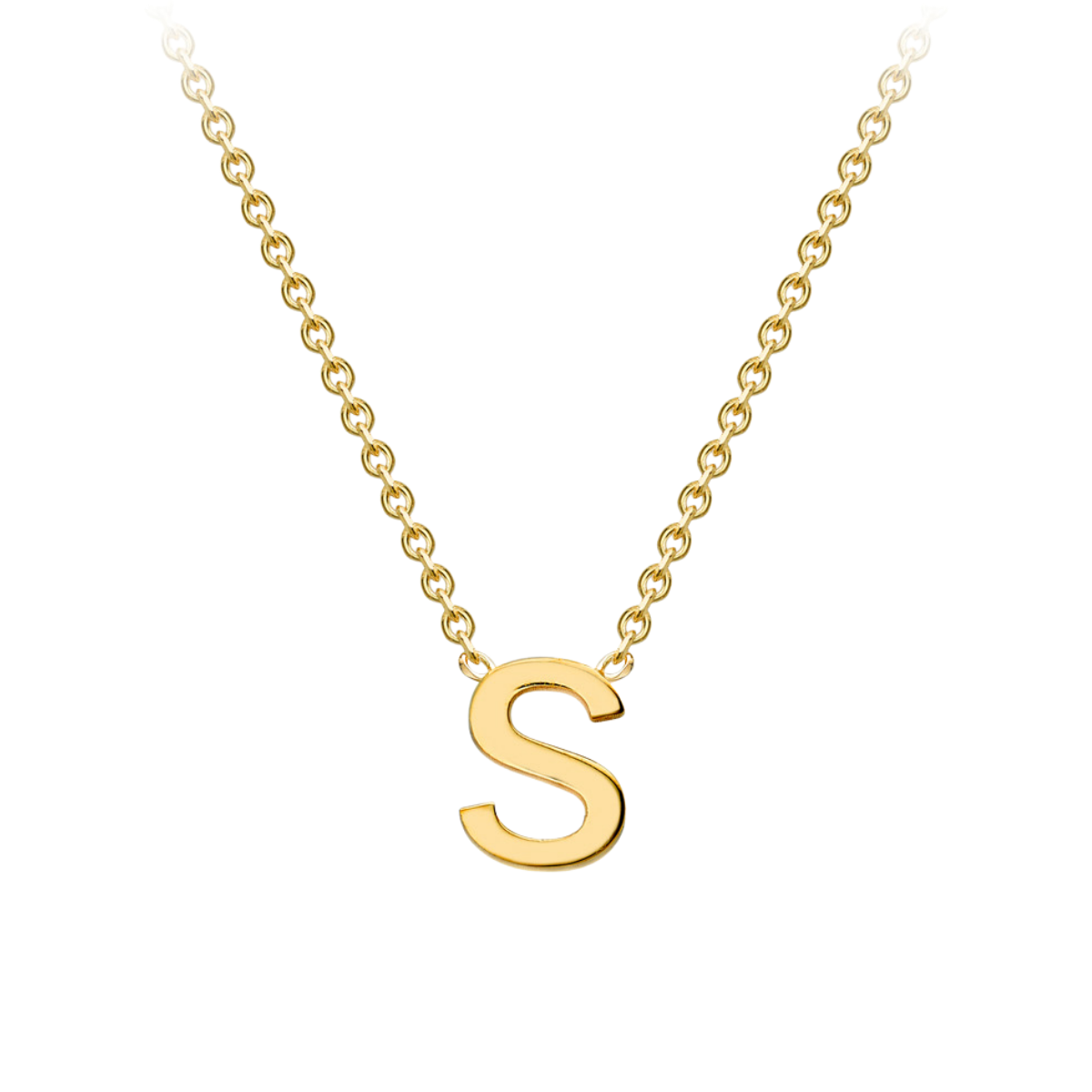 PETITE INITIAL NECKLACE | 9K SOLID GOLD