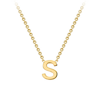 PETITE INITIAL NECKLACE | 9K SOLID GOLD
