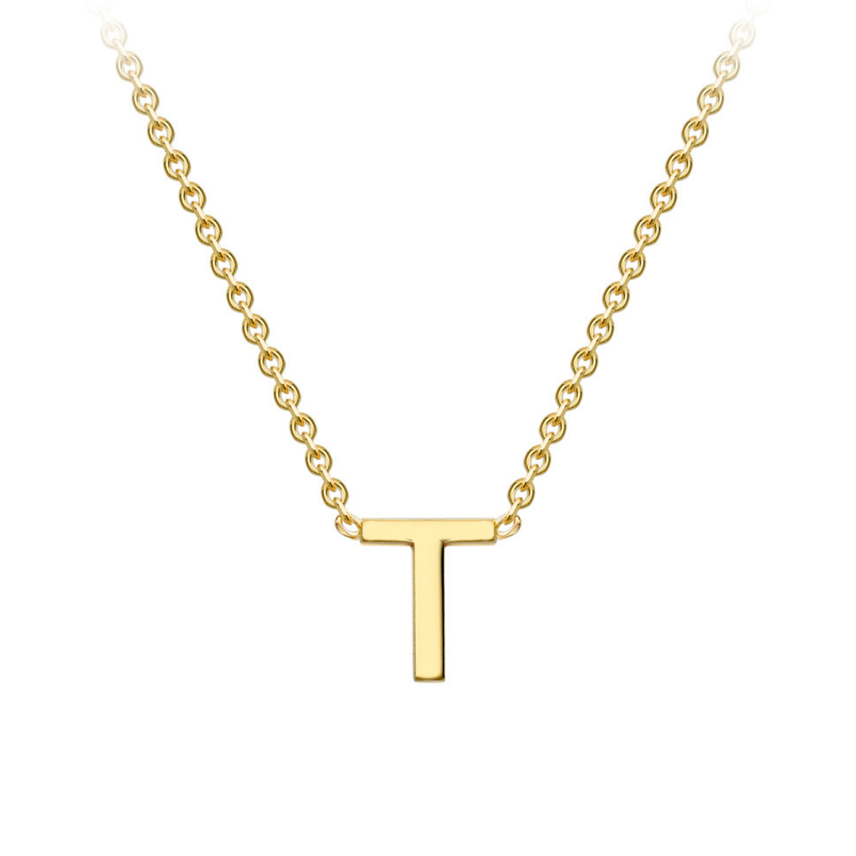 PETITE INITIAL NECKLACE | 9K SOLID GOLD